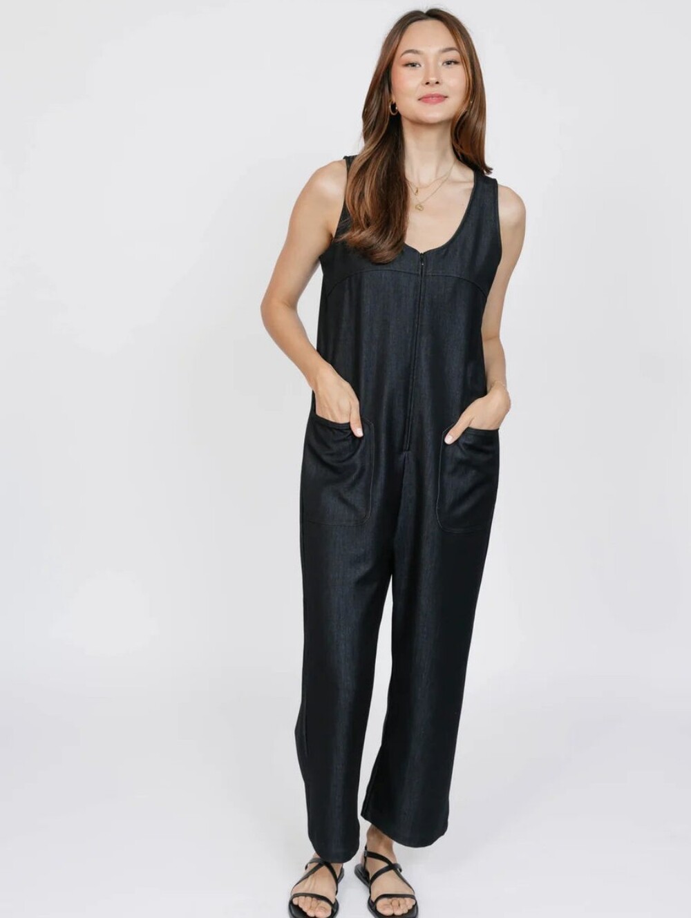 Smash+Tess Melani Denim Romper